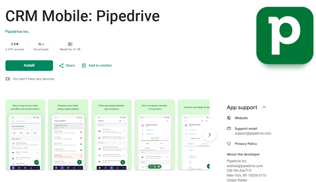 Pipedrive CRM