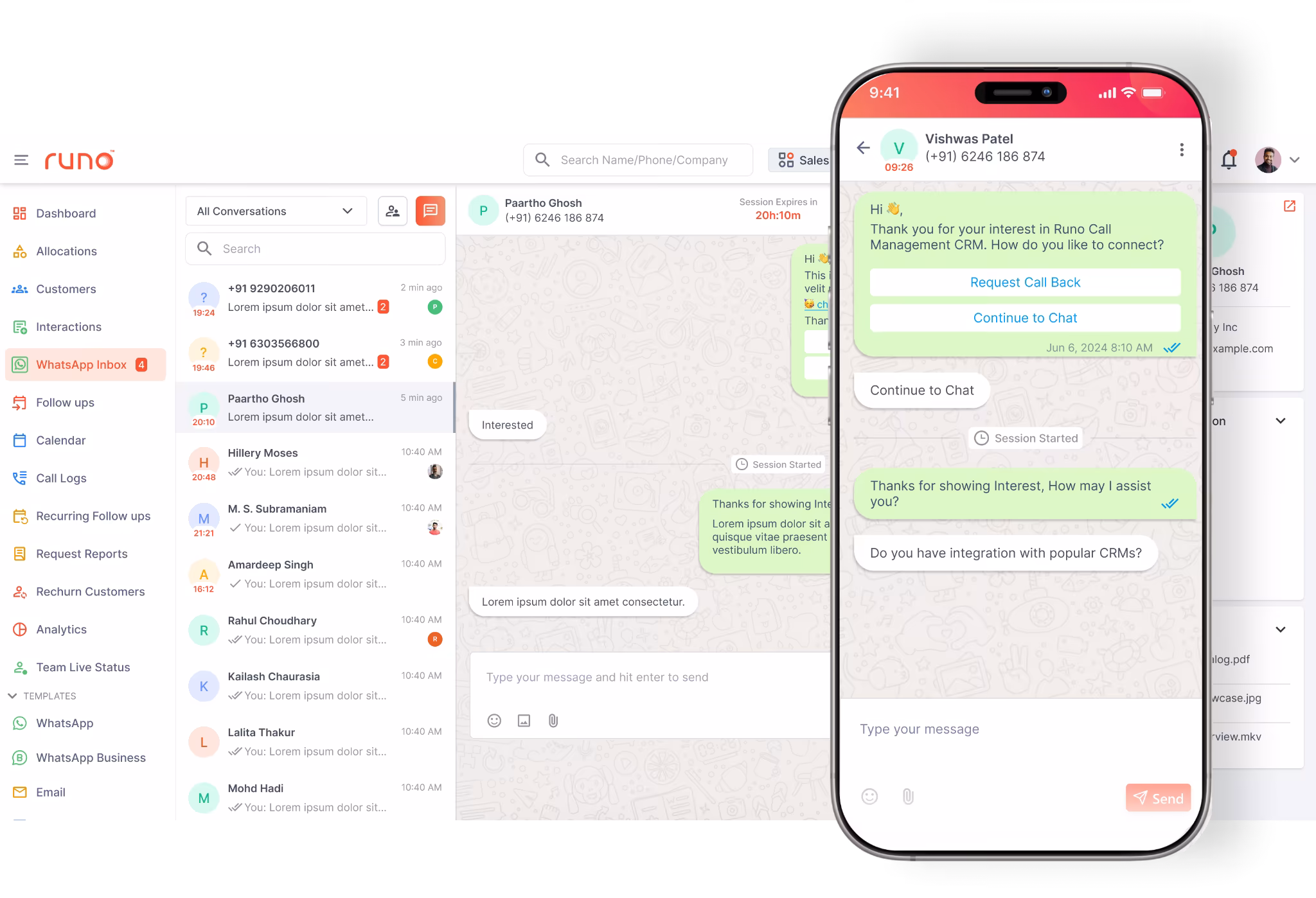 Runo WhatsApp CRM