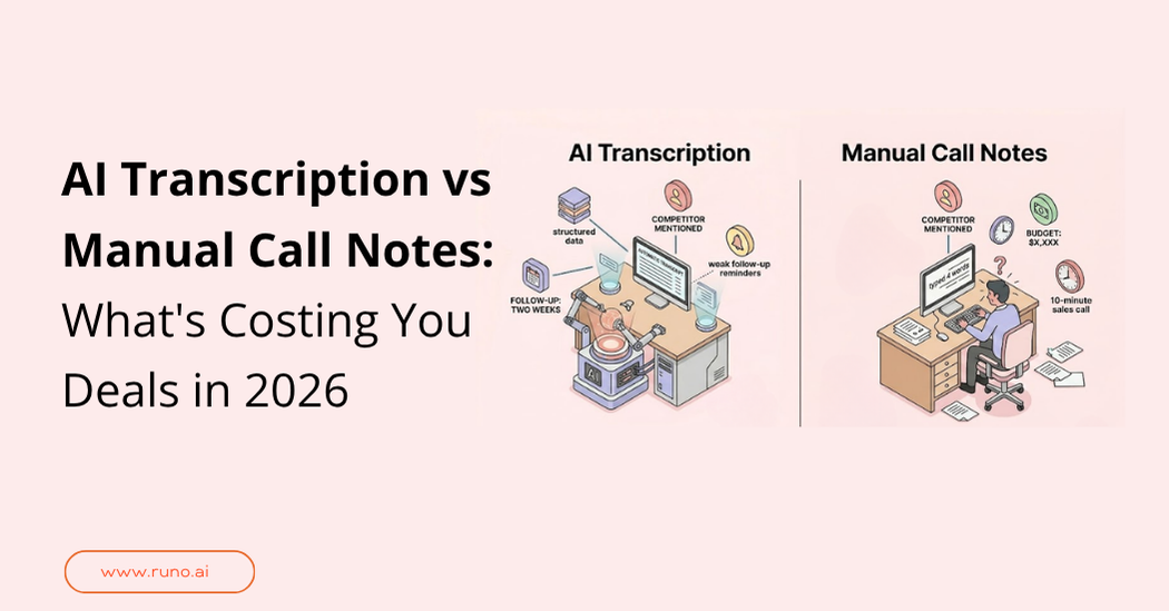 AI Transcription vs Manual Call Notes: What's Costing You Deals in 2026?