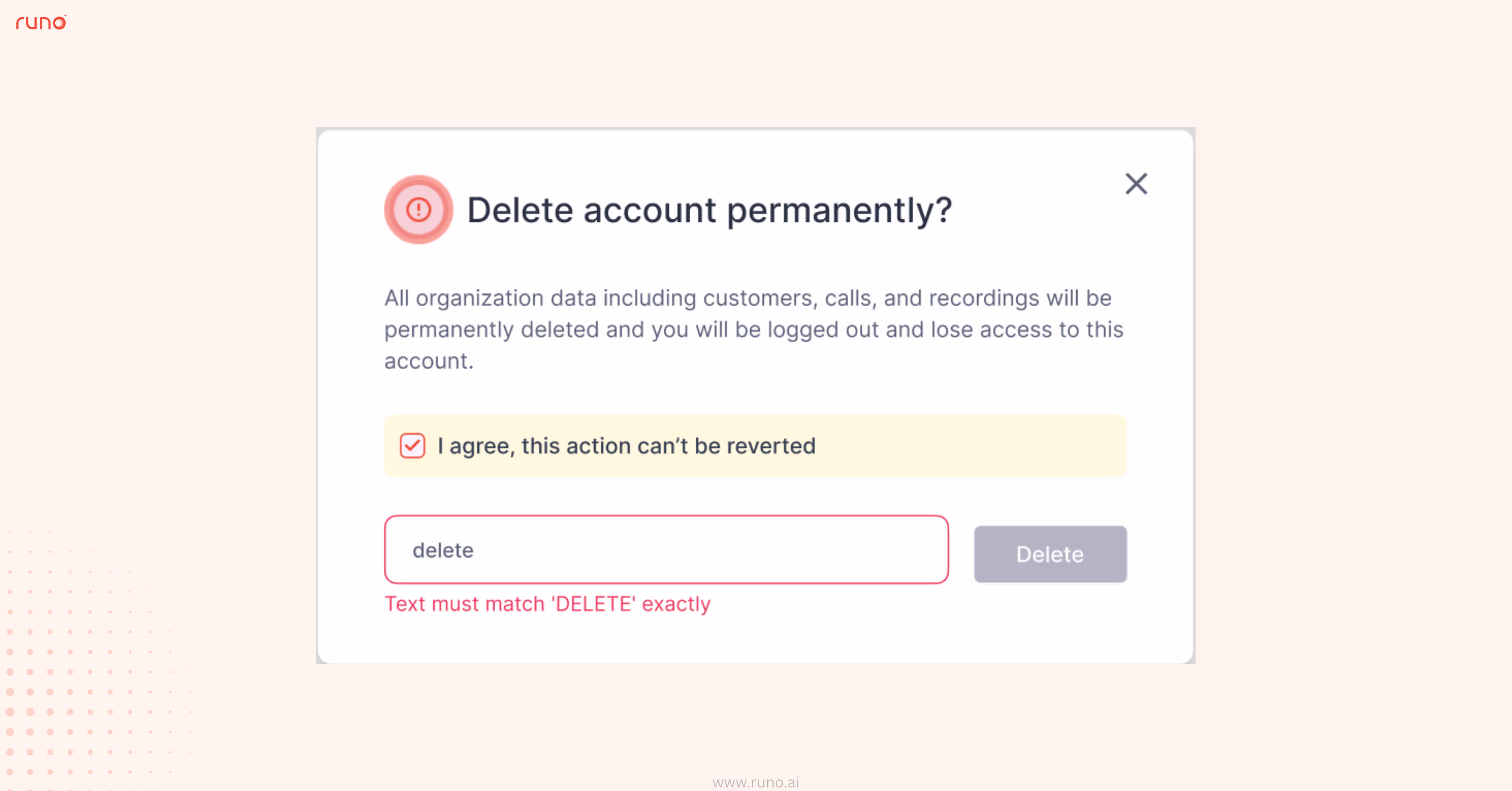 Self-Serve Account Deletion