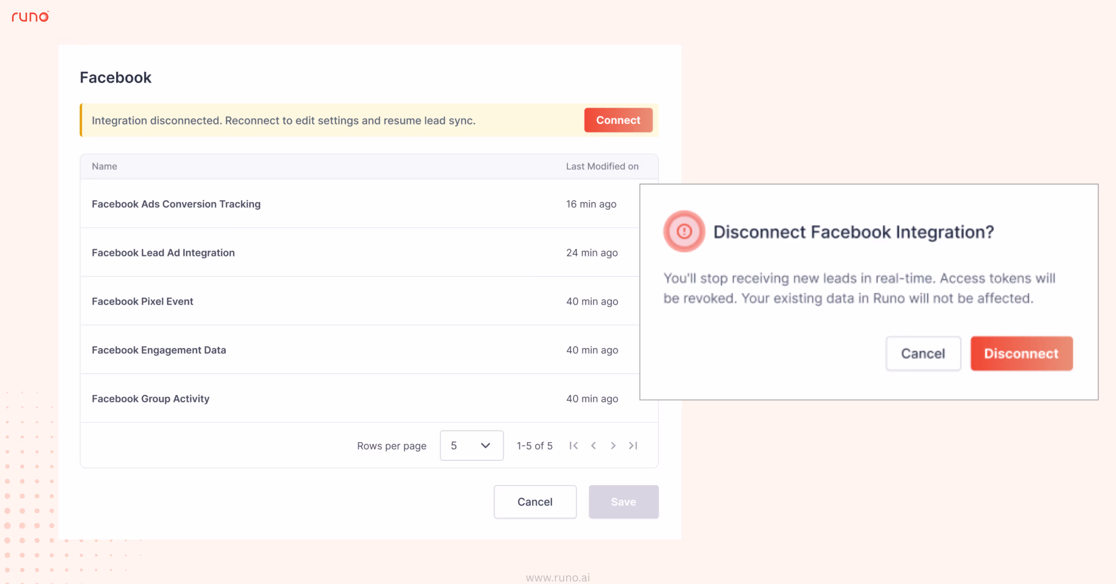FB Lead Ads Integration Management