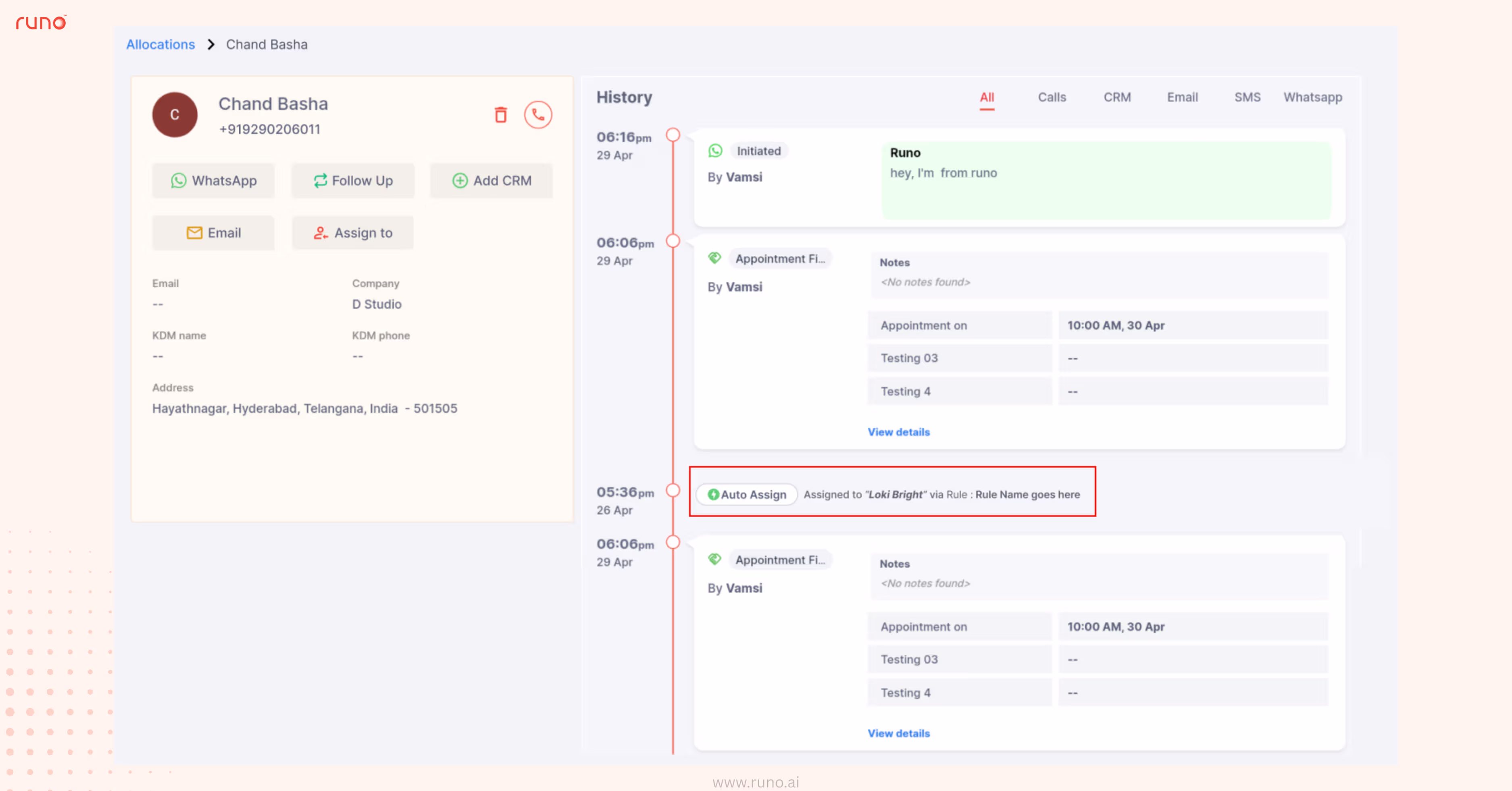 Allocation Rules - Activity Tracking