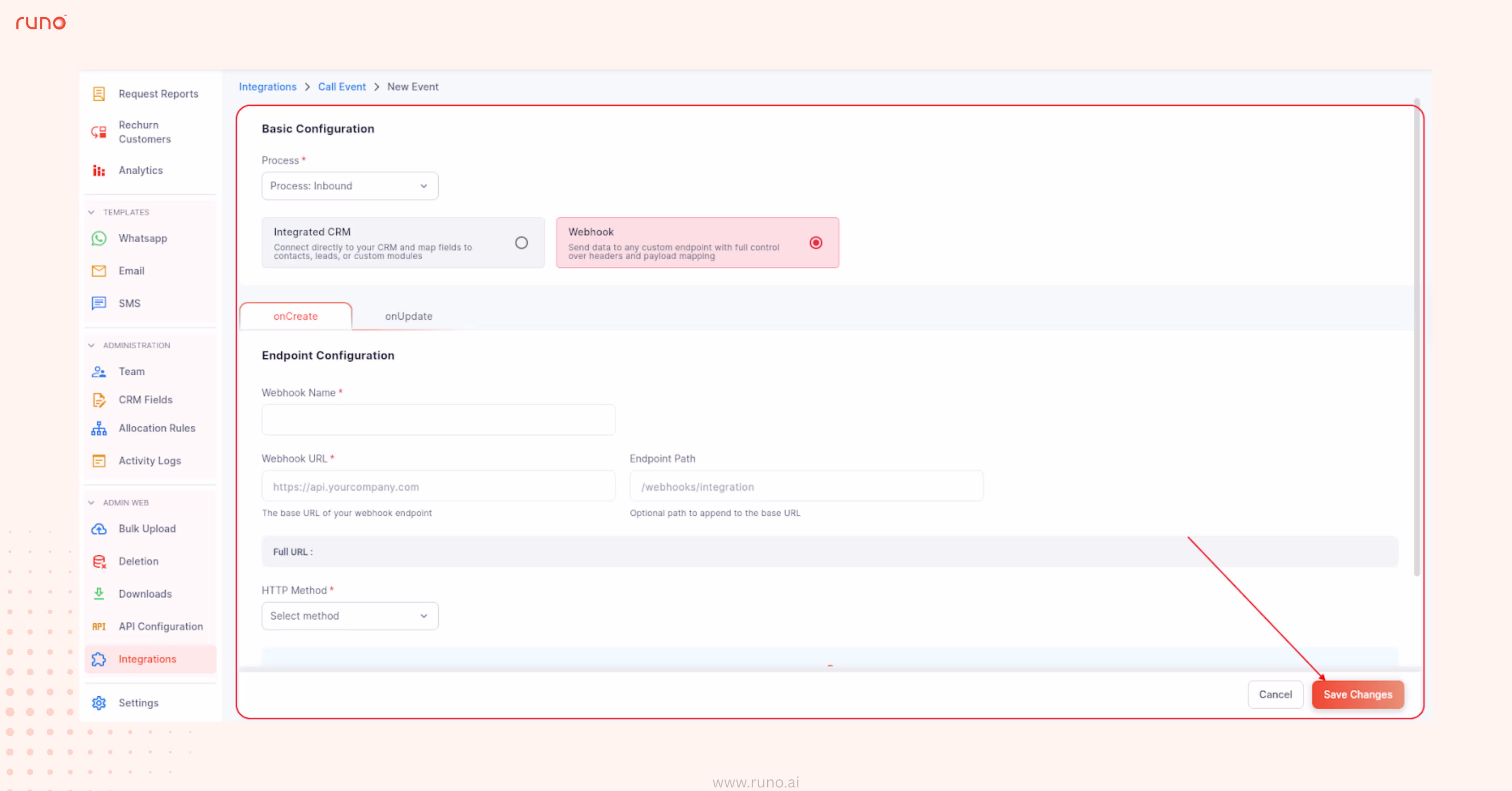 Post-Call Data Sync Configuration