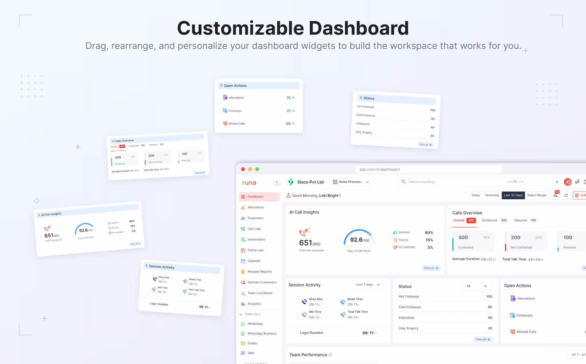 Dashboard Enhancements