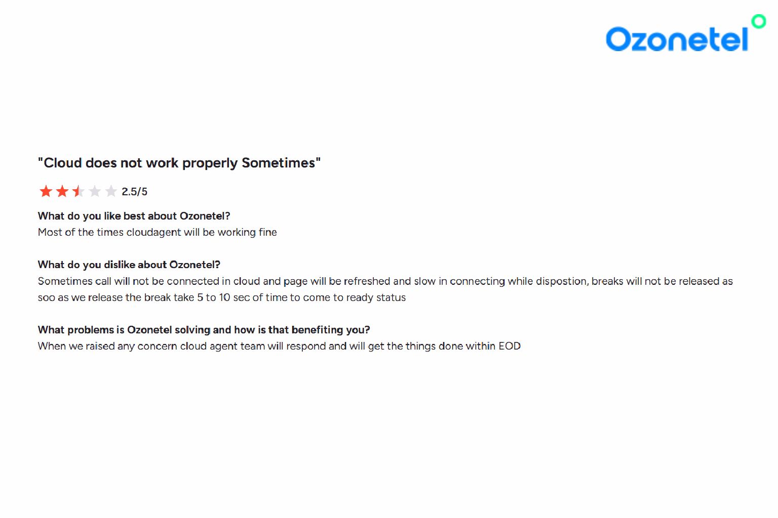 Knowlarity review screenshot 3